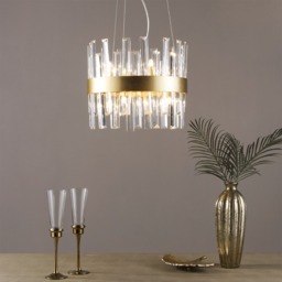 Visconte Coco Small Ceiling Pendant - Satin Gold - thumbnail 5