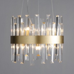 Visconte Coco Small Ceiling Pendant - Satin Gold - thumbnail 2