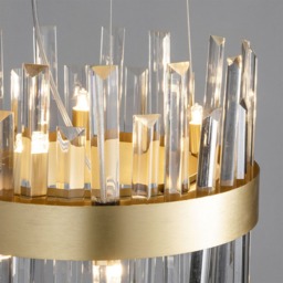 Visconte Coco Small Ceiling Pendant - Satin Gold - thumbnail 4