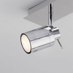 Hugo 4 Light Bathroom Ceiling Spotlight Bar - Chrome - thumbnail 4
