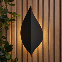 Arow LED Leaf Style Outdoor Wall Light - Anthracite - thumbnail 7