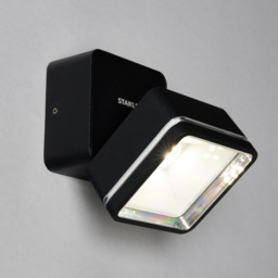 Stanley Tiber Outdoor LED Square Die-Cast Adjustable Wall Light - Black - thumbnail 2