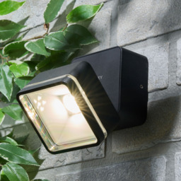 Stanley Tiber Outdoor LED Square Die-Cast Adjustable Wall Light - Black - thumbnail 7