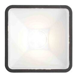 Stanley Tiber Outdoor LED Square Die-Cast Adjustable Wall Light - Black - thumbnail 5