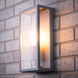 Mersey Outdoor Lantern Wall Light - Silver - thumbnail 5