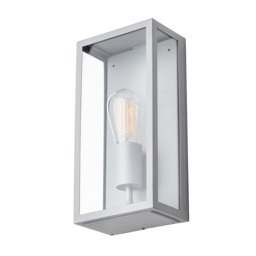 Mersey Outdoor Lantern Wall Light - Silver