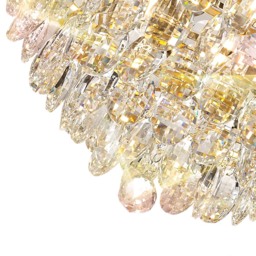 Visconte Maine 9 Light Crystal Ceiling Pendant - Gold - thumbnail 7