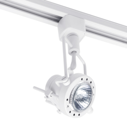 3m Straight Track Light Kit with 6 Greenwich Heads and LED Bulbs - White - thumbnail 2