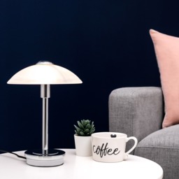 2 Pack of Alabaster Shade Touch Table Lamp - Chrome - thumbnail 6