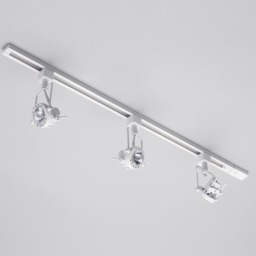 1 metre Track Light Kit with 3 Greenwich Heads and LED Bulbs - White - thumbnail 3