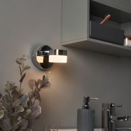 Calore 1 Light LED Bathroom Wall Light - Chrome - thumbnail 5