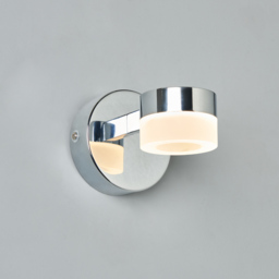 Calore 1 Light LED Bathroom Wall Light - Chrome - thumbnail 2