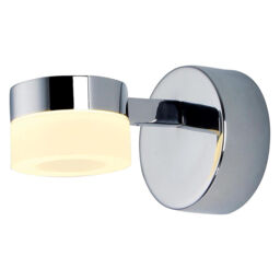 Calore 1 Light LED Bathroom Wall Light - Chrome - thumbnail 1