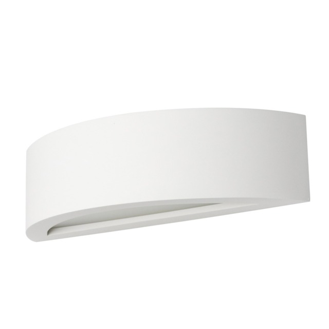 Beinn Paintable Plaster Up and Down Wall Light - White - image 1