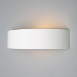 Beinn Paintable Plaster Up and Down Wall Light - White - thumbnail 2