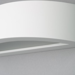 Beinn Paintable Plaster Up and Down Wall Light - White - thumbnail 4