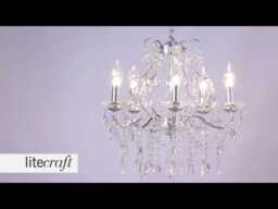 Spa Pro - Anya Large 5 Light Bathroom Chandelier - Chrome - thumbnail 8