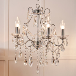Spa Pro - Anya Large 5 Light Bathroom Chandelier - Chrome - thumbnail 6