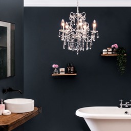 Spa Pro - Anya Large 5 Light Bathroom Chandelier - Chrome - thumbnail 7