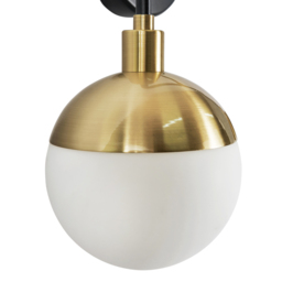 Sydney 2 Light Bathroom Wall Light - Black and Brass - thumbnail 5