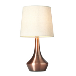 Barlie Bedside Table Lamp - Brushed Copper - thumbnail 1