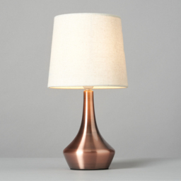 Barlie Bedside Table Lamp - Brushed Copper - thumbnail 2