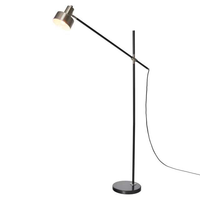 Russ Marble Cantilever Floor Lamp - Nickel - image 1