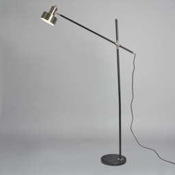 Russ Marble Cantilever Floor Lamp - Nickel - thumbnail 2