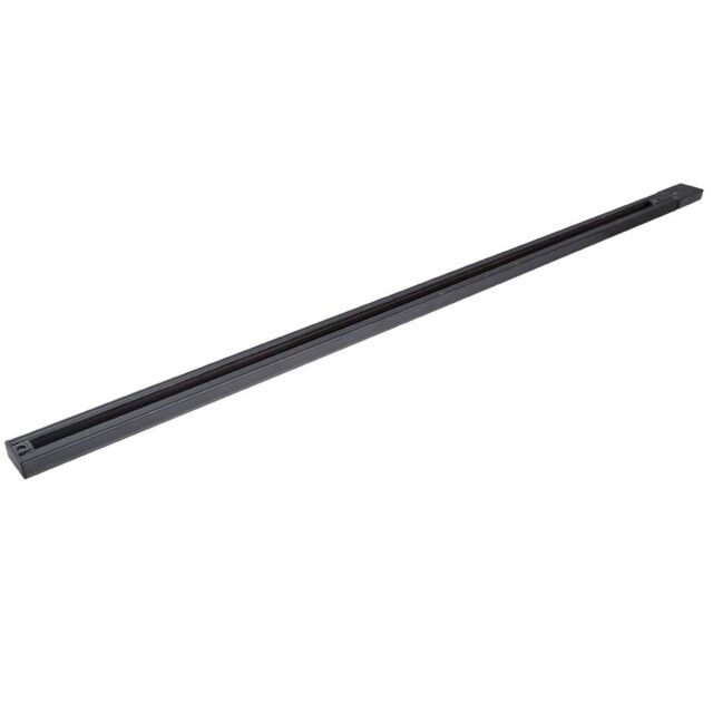1 Metre Single Mains Lighting Track - Black
