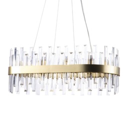 Visconte Coco Oval Ceiling Pendant - Satin Gold - thumbnail 6
