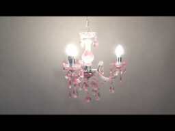 Glow Marie 3 Light Chandelier - Pink - thumbnail 9