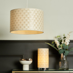 Sovin Cylindrical Table Lamp with Matching Easy to Fit Shade - Ivory - thumbnail 4