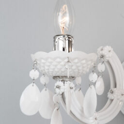 Marie Therese 2 Arm Wall Light Chandelier - White - thumbnail 4