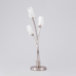 Macti 3 Light Table Lamp - Satin Nickel - thumbnail 3