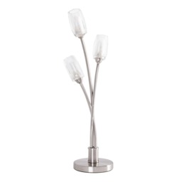 Macti 3 Light Table Lamp - Satin Nickel - thumbnail 1
