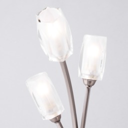 Macti 3 Light Table Lamp - Satin Nickel - thumbnail 4