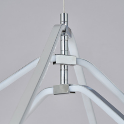 Tili LED Diamond Shaped Pendant Light - Chrome - thumbnail 4