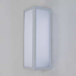 Pictor LED Opal Panel Outdoor Wall Light - Silver - thumbnail 3