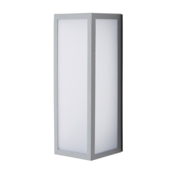 Pictor LED Opal Panel Outdoor Wall Light - Silver - thumbnail 1