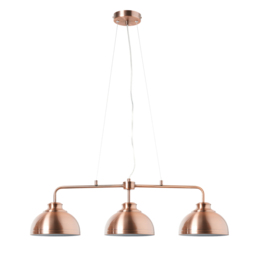Brooklyn 3 Light Industrial Ceiling Pendant Bar - Rose Gold - thumbnail 5