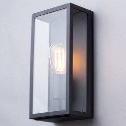 Mersey Outdoor Lantern Wall Light - Anthracite - thumbnail 2