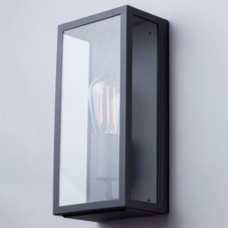 Mersey Outdoor Lantern Wall Light - Anthracite - thumbnail 3