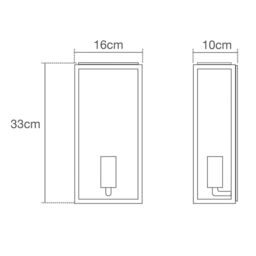 Mersey Outdoor Lantern Wall Light - Anthracite - thumbnail 6