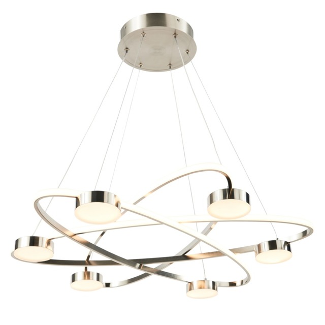 Visconte Acerra LED Ceiling Pendant - Satin Nickel - image 1