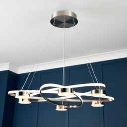 Visconte Acerra LED Ceiling Pendant - Satin Nickel - thumbnail 6