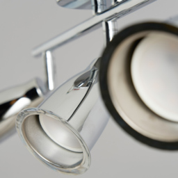 Taurus 3 Light Bathroom Ceiling Spotlight Bar - Chrome - thumbnail 4