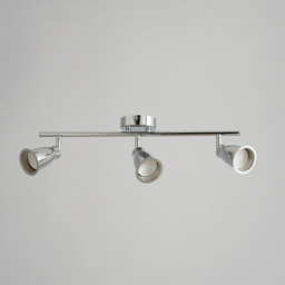 Taurus 3 Light Bathroom Ceiling Spotlight Bar - Chrome - thumbnail 3