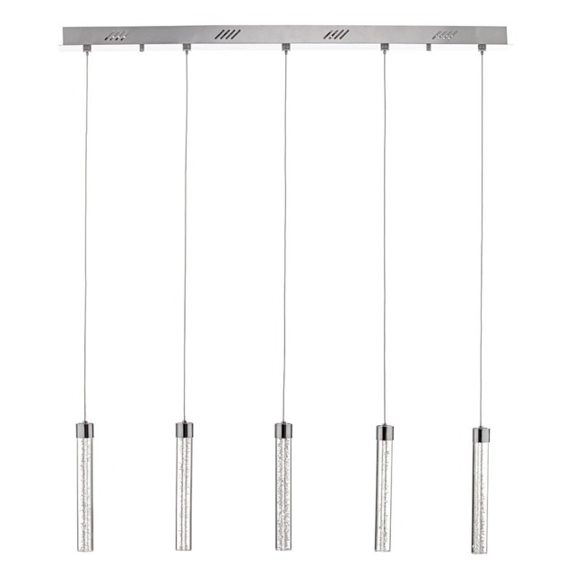 Visconte Barbarella 5 Light Ceiling Pendant Bar - Chrome - image 1