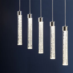 Visconte Barbarella 5 Light Ceiling Pendant Bar - Chrome - thumbnail 4