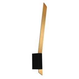 Visconte Strasbourg LED Wall Light - Black and Gold - thumbnail 1